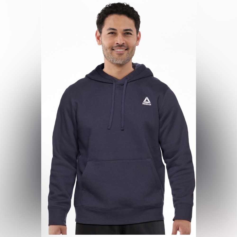 Reebok Blue Sweatshirt with Drawstring Hood